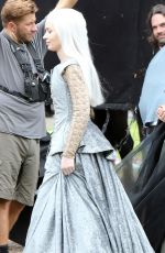 CHARLIZE THERON and EMILY BLUNT on the Set of The Huntsman 07/16/2015