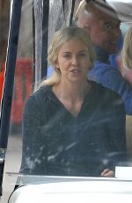CHARLIZE THERON on the Set of The Huntsman 07/15/2015