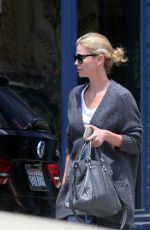 CHARLIZE THERON Out Shopping in Los Angeles 07/23/2015