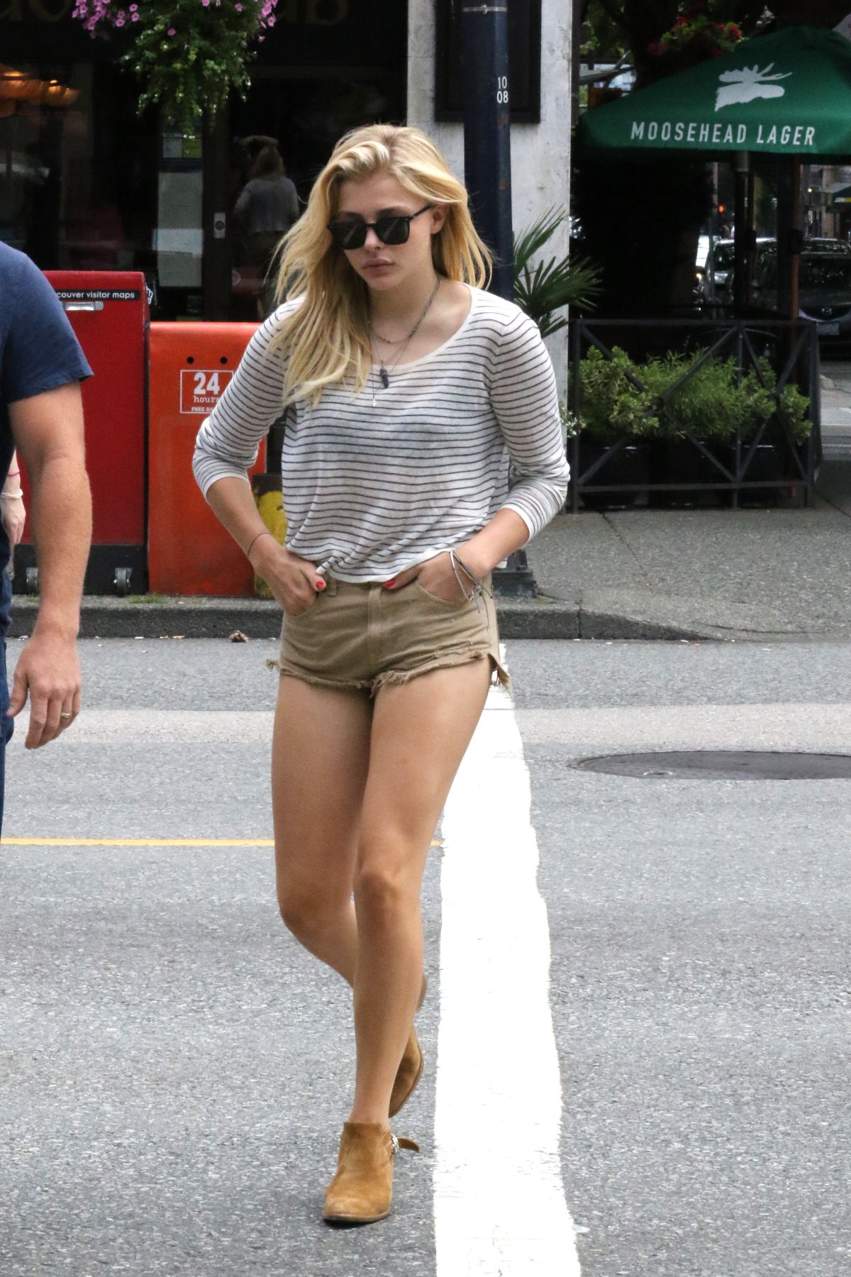 CHLOE MORETZ in Shorts Out and About in Vancouver 07/25/2015 – HawtCelebs