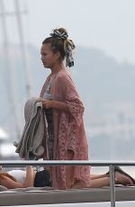 CHRISSY TEIGEN at a Yacht in St. Tropez 07/21/2015