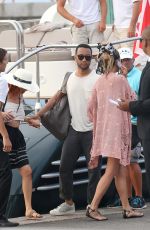 CHRISSY TEIGEN at a Yacht in St. Tropez 07/21/2015