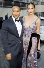 CHRISSY TEIGEN at Vogue Party at Paris Washion Week