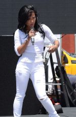CHRISTINA MILIAN at #wcw Block Party in Los Angeles 07/29/2015