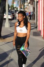 CHRISTINA MILIAN in Jeans at Her We Are Pop Culture Pop Up Shop in Los Angeles 07/25/2015