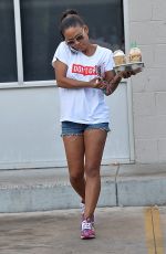 CHRISTINA MILIAN Leaves a Starbucks in Los Angeles 07/02/2015