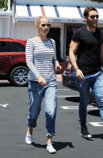 CLAIRE HOLT and Matt Kaplan Out and About in West Hollywood 07/14/2015