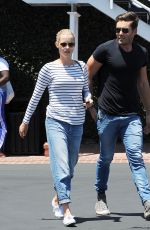 CLAIRE HOLT and Matt Kaplan Out and About in West Hollywood 07/14/2015
