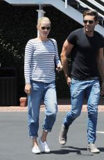 CLAIRE HOLT and Matt Kaplan Out and About in West Hollywood 07/14/2015