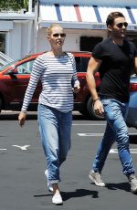 CLAIRE HOLT and Matt Kaplan Out and About in West Hollywood 07/14/2015