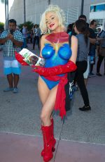 COURTNEY STODDEN Promotes PETA at Comic-con in San Diego