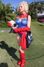 COURTNEY STODDEN Promotes PETA at Comic-con in San Diego