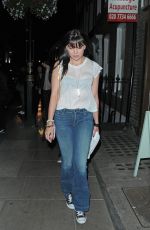 DAISY LOWE in Jeans Out and About in London 07/22/2015
