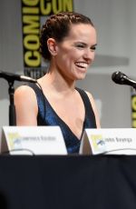 DAISY RIDLEY at Star Wars: The Force Awakens Panel at Comic Con in San Diego