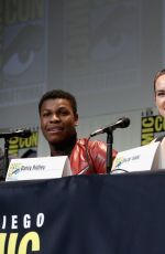 DAISY RIDLEY at Star Wars: The Force Awakens Panel at Comic Con in San Diego
