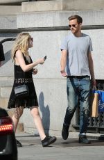 DAKOTA FANNING and Jamie Strachan Out and About in New York 07/25/2015