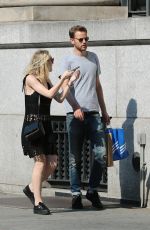 DAKOTA FANNING and Jamie Strachan Out and About in New York 07/25/2015