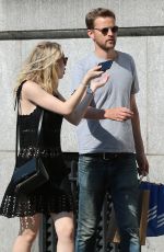 DAKOTA FANNING and Jamie Strachan Out and About in New York 07/25/2015