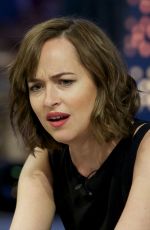 DAKOTA JOHNSON at El Hormiguero TV Show in Madrid