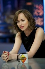 DAKOTA JOHNSON at El Hormiguero TV Show in Madrid