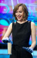 DAKOTA JOHNSON at El Hormiguero TV Show in Madrid