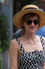 DAKOTA JOHNSON Leaves Her Hotel in New York 05/31/2015