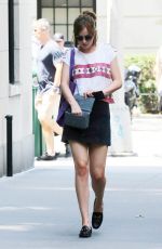 DAKOTA JOHNSON Out and About in New York 07/29/2015