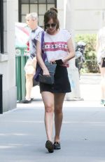 DAKOTA JOHNSON Out and About in New York 07/29/2015