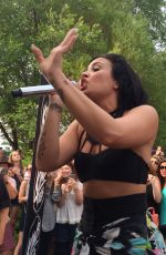 DEMI LOVATO at Cool for the Summer Lakeside Party in Lake Minnetonka
