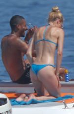 DOUTZEN KROES in Bikini at a Boat in Ibiza 07/22/2015