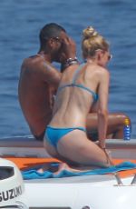 DOUTZEN KROES in Bikini at a Boat in Ibiza 07/22/2015