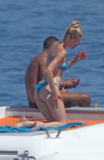 DOUTZEN KROES in Bikini at a Boat in Ibiza 07/22/2015