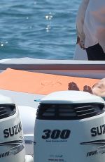 DOUTZEN KROES in Bikini at a Boat in Ibiza 07/22/2015