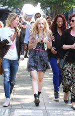 DOVE CAMERON on the Set of Shawn Mendes