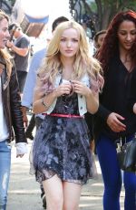 DOVE CAMERON on the Set of Shawn Mendes