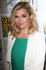 ELIZA TAYLOR at The 100 Press Line  at Comic Con in San Diego