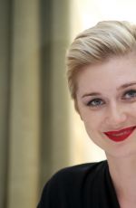 ELIZABETH DEBICKI at The Man from U.N.C.L.E. Press Conference in London