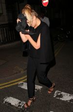 ELIZABETH OLSEN Leaves Wolsey Restaurant in London 07/23/2015