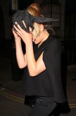 ELIZABETH OLSEN Leaves Wolsey Restaurant in London 07/23/2015