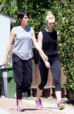 ELLE FANNINF in Tights Out in Studio City 07/24/2015