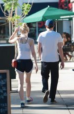 ELLE FANNING and Zalman Band Out and About in Los Angeles 07/23/2015