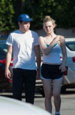 ELLE FANNING and Zalman Band Out and About in Los Angeles 07/23/2015