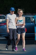 ELLE FANNING and Zalman Band Out and About in Los Angeles 07/23/2015