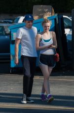 ELLE FANNING and Zalman Band Out and About in Los Angeles 07/23/2015