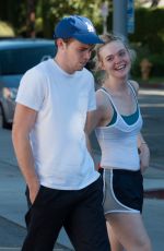 ELLE FANNING and Zalman Band Out and About in Los Angeles 07/23/2015