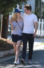 ELLE FANNING and Zalman Band Out in Studio City 07/26/2015