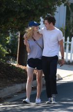 ELLE FANNING and Zalman Band Out in Studio City 07/26/2015