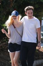 ELLE FANNING and Zalman Band Out in Studio City 07/26/2015