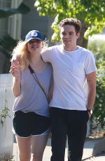 ELLE FANNING and Zalman Band Out in Studio City 07/26/2015