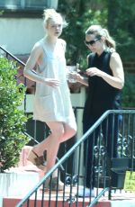 ELLE FANNING Leaves a Friend in West Hollywood 07/19/2015